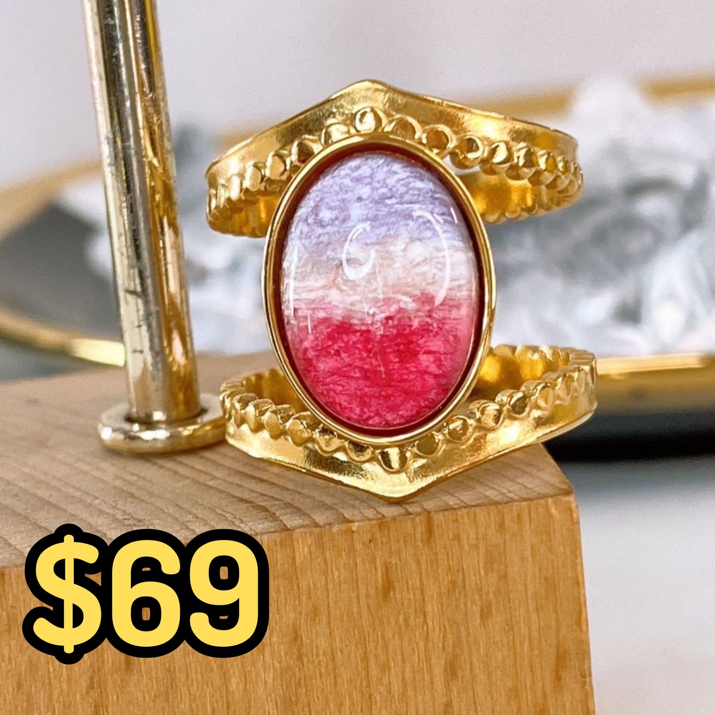 Anillo de Acero Inoxidable Ajustable RAI1076-1