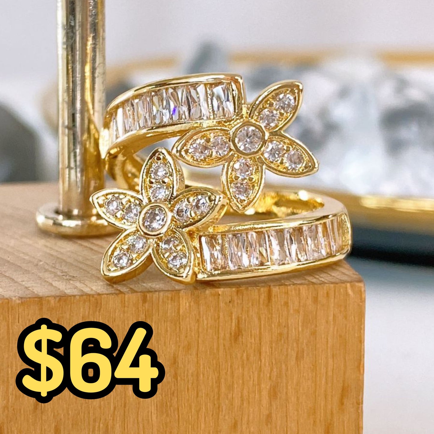 Anillo de Chapa de Oro Ajustable ACO1501-1