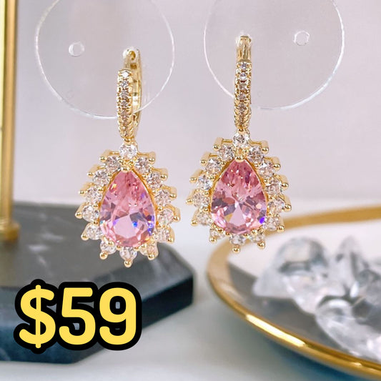 Arete de Chapa de Oro COA2358-2