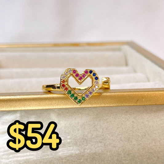 Anillo de Chapa de Oro Ajustable ACO1516-1