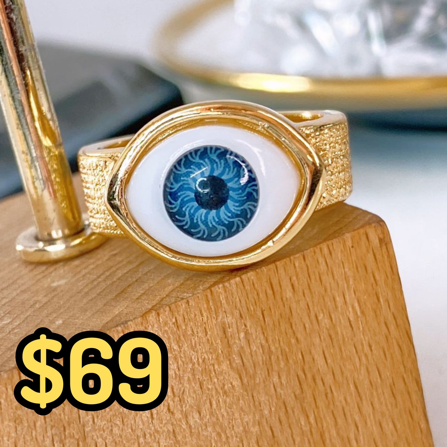 Anillo de Chapa de Oro Ajustable ACO1524-1