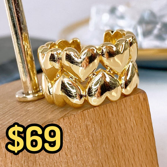 Anillo de Chapa de Oro Ajustable ACO1531-1