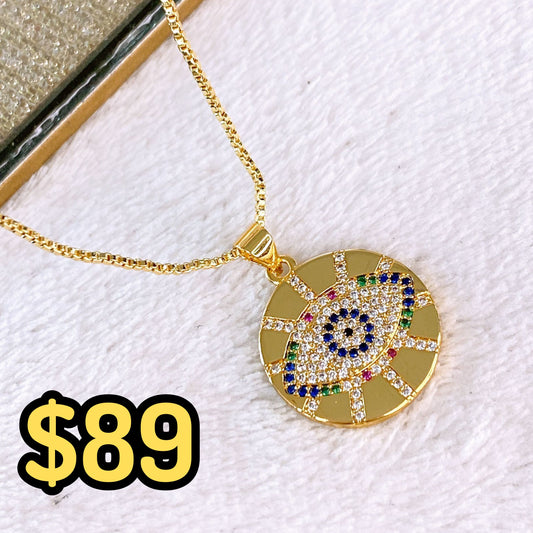 Collar de Chapa de Oro CC2301-1