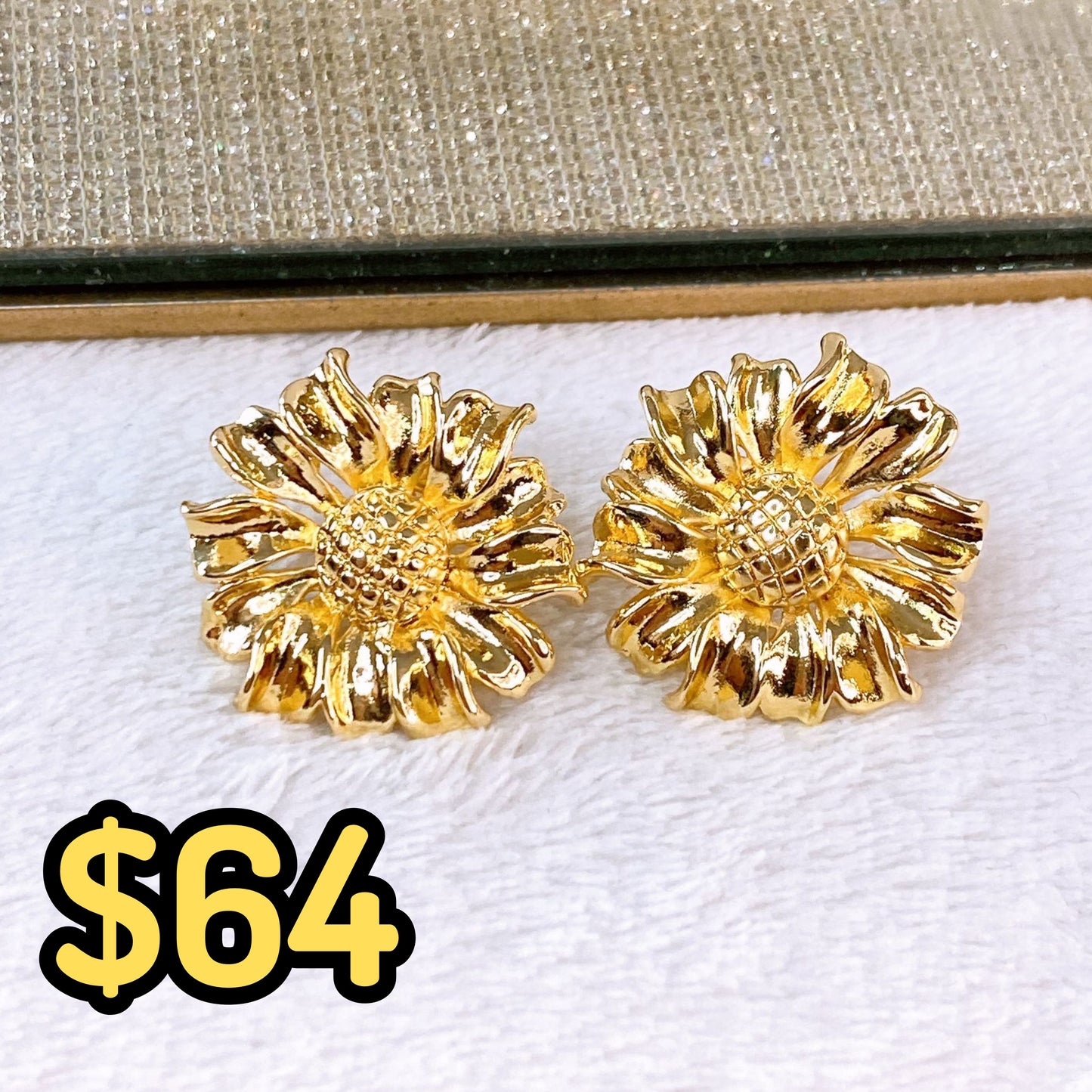 Arete de Chapa de Oro COA2380-1