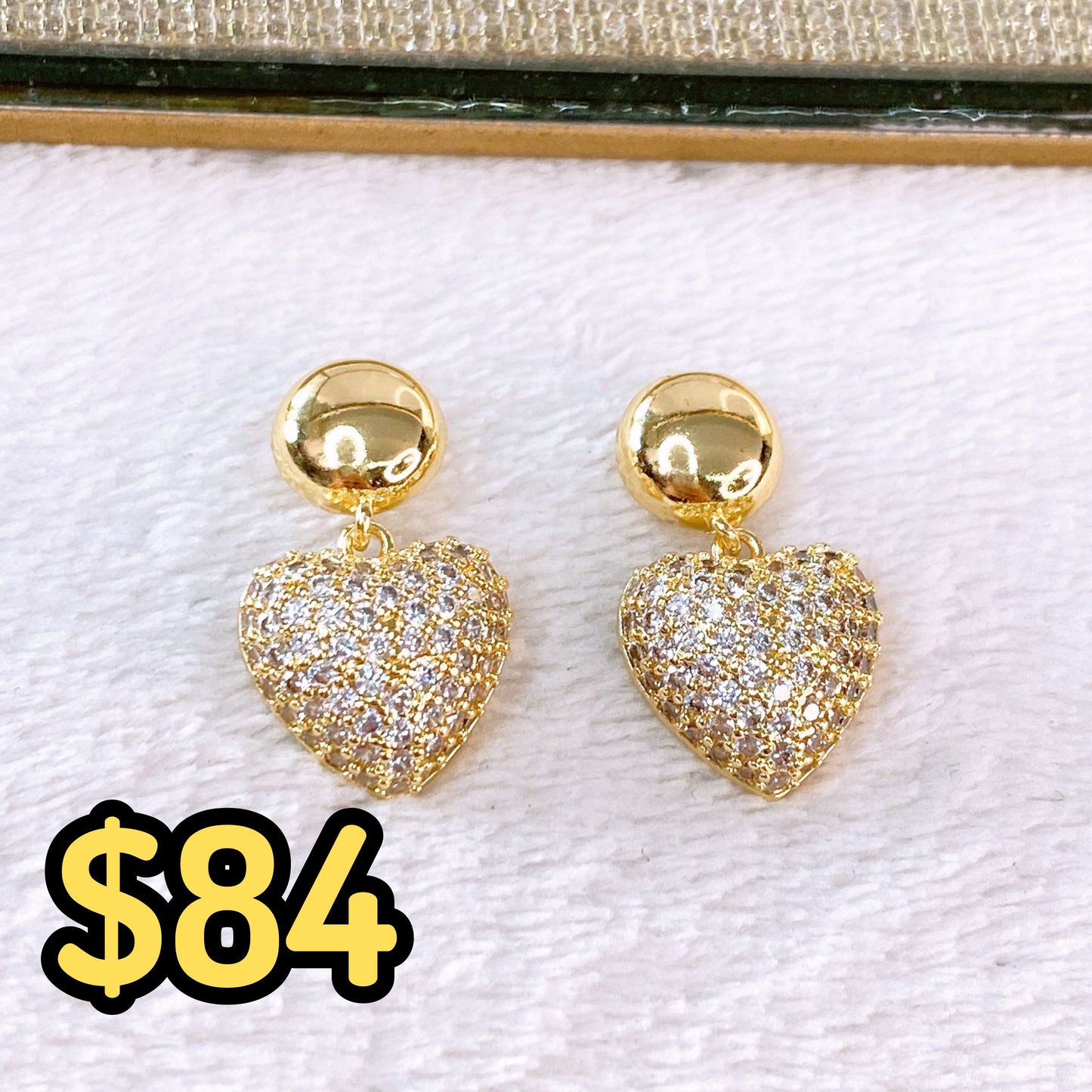 Arete de Chapa de Oro COA2381-1