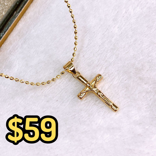 Collar de Chapa de Oro CC2319-1