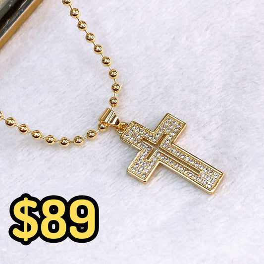 Collar de Chapa de Oro CC2320-1