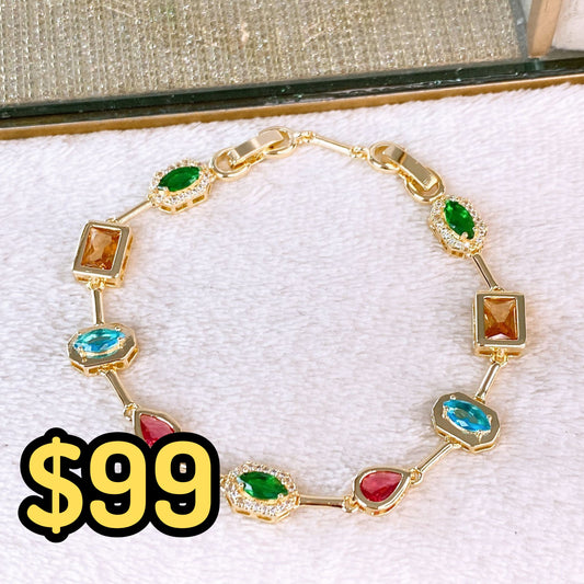 Pulsera de Chapa de Oro COP1638-3