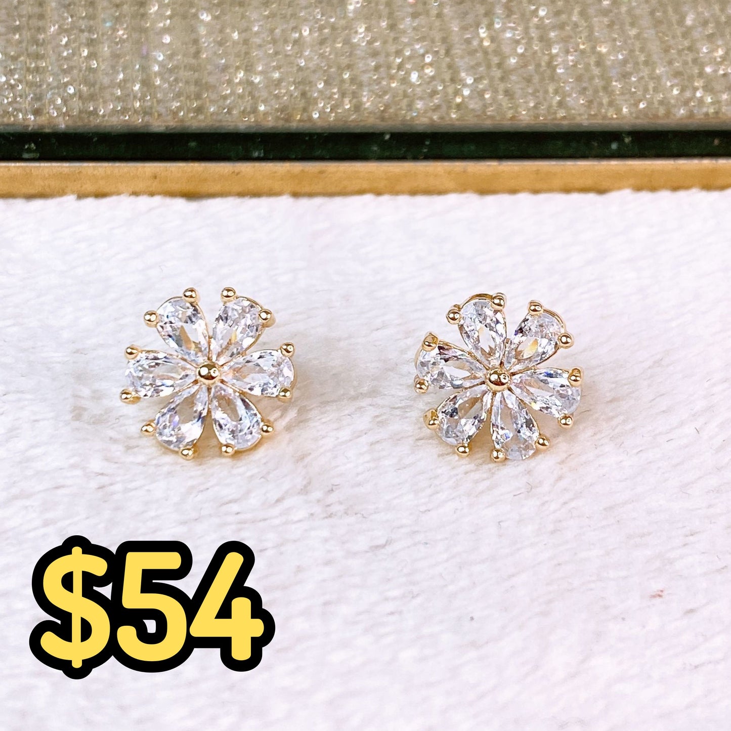 Arete de Chapa de Oro COA2384-2