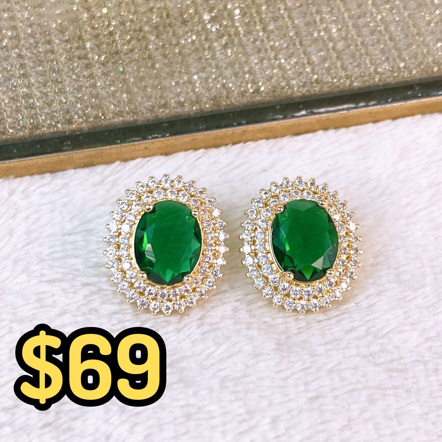 Arete de Chapa de Oro COA2385-1