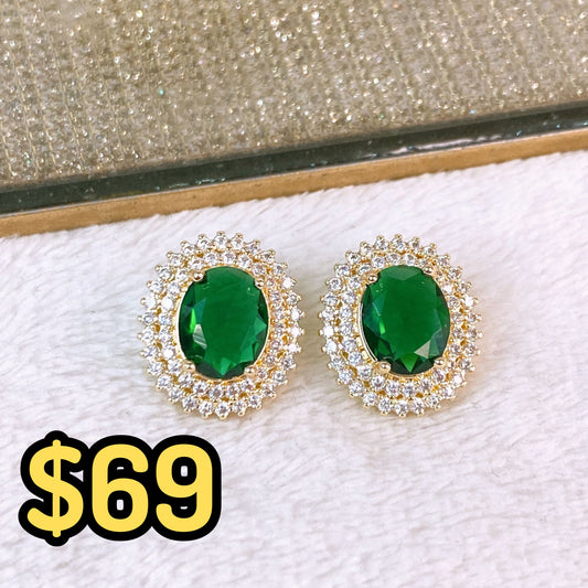 Arete de Chapa de Oro COA2385-1