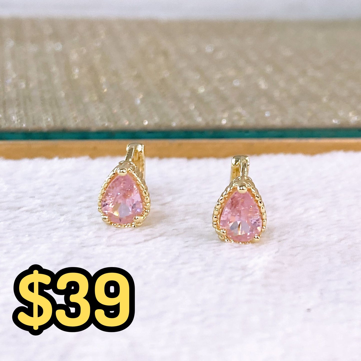 Arete de Chapa de Oro COA2387-1