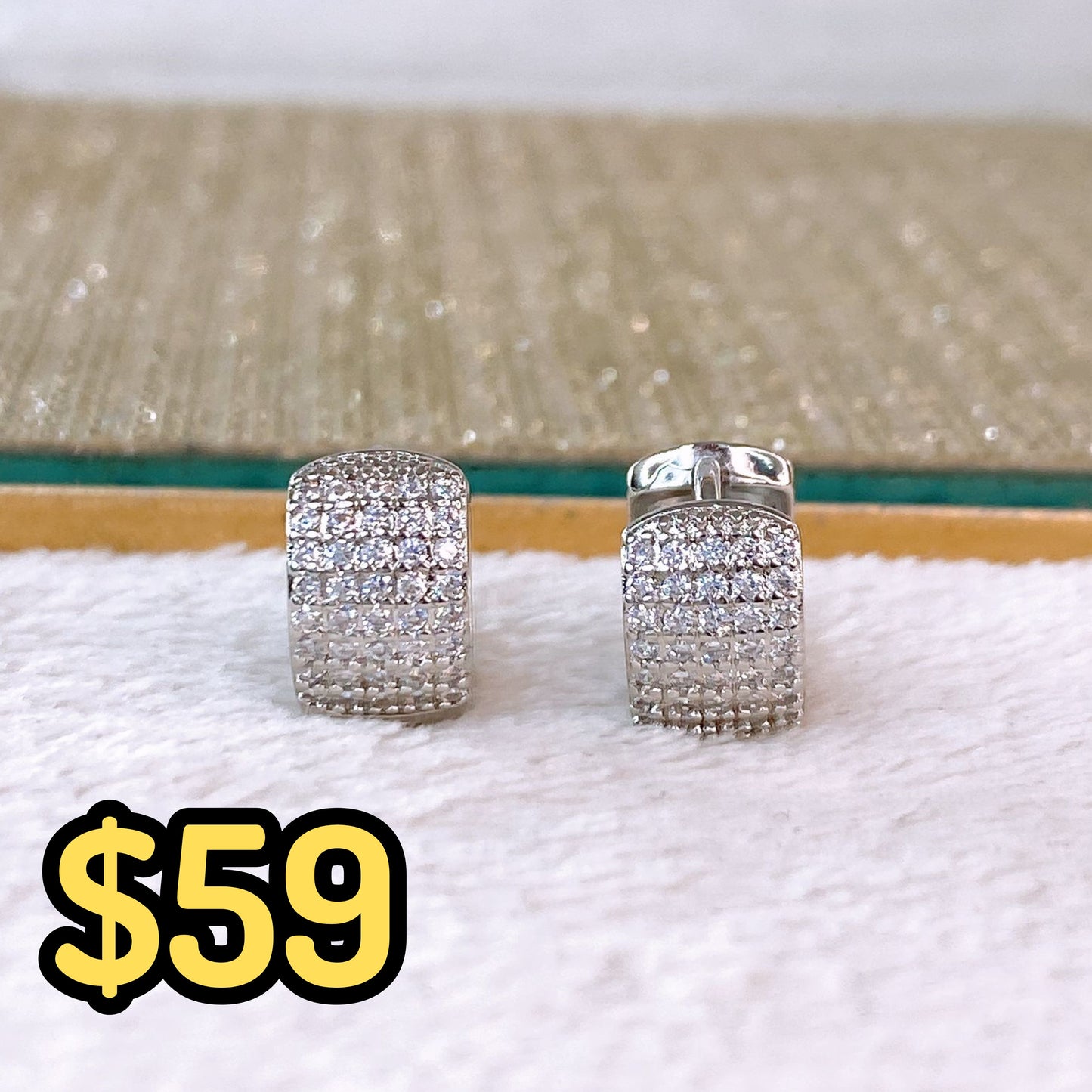 Arete de Chapa de Oro COA2388-2