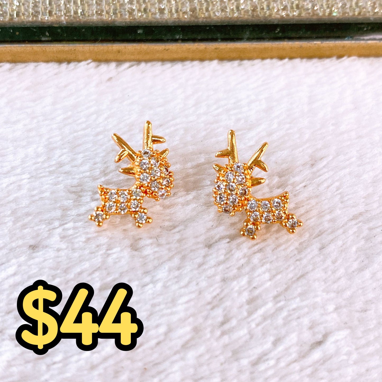 Arete de Chapa de Oro COA2422-1