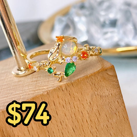 Anillo de Chapa de Oro Ajustable ACO1587-1