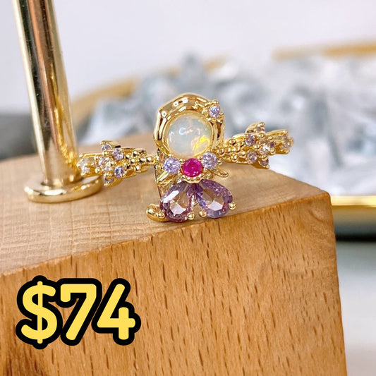 Anillo de Chapa de Oro Ajustable ACO1594-1