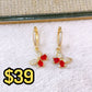 Arete de Chapa de Oro COA2498-5