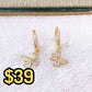 Arete de Chapa de Oro COA2498-2