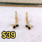 Arete de Chapa de Oro COA2498-1