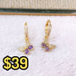 Arete de Chapa de Oro COA2498-3