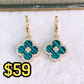 Arete de Chapa de Oro COA2451-6