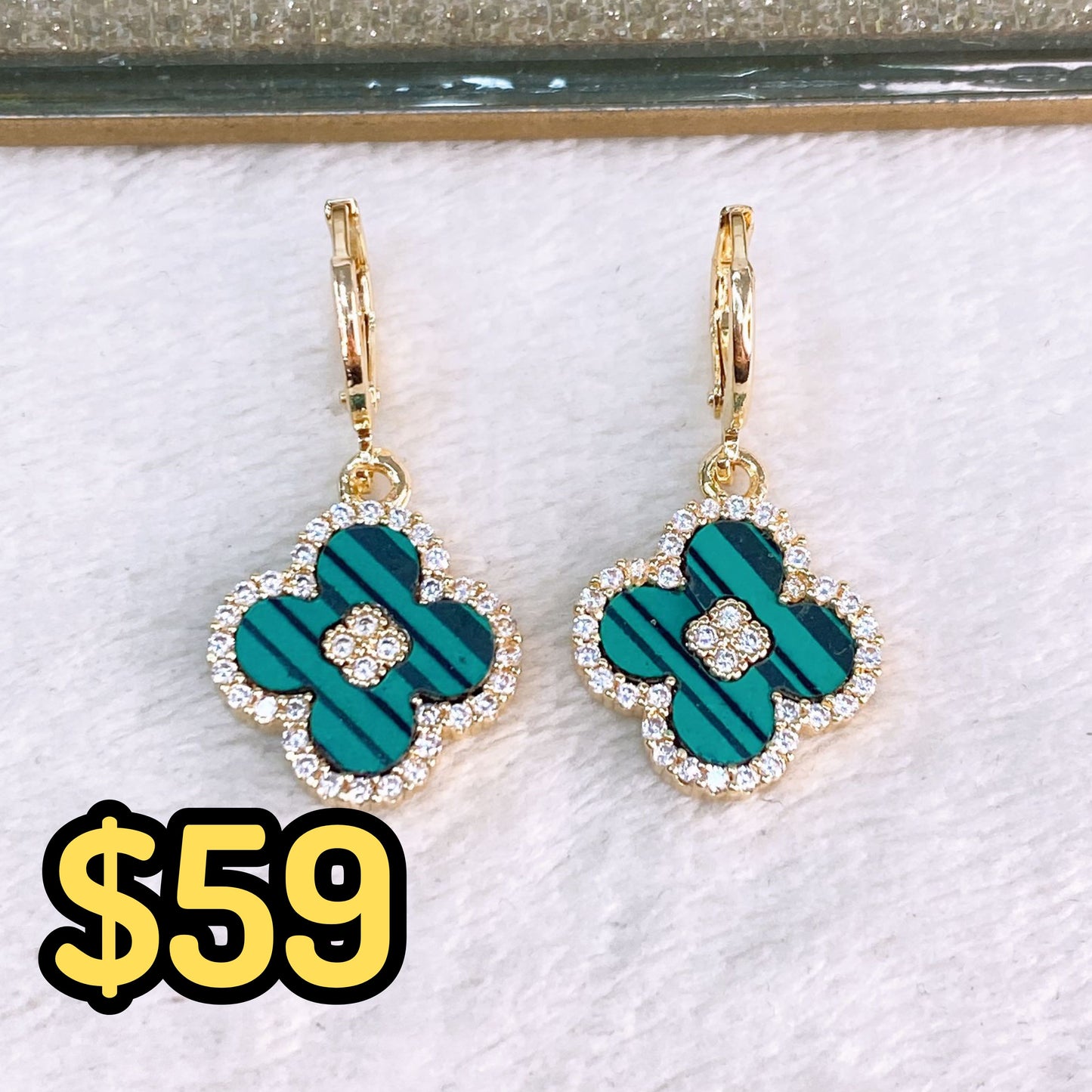 Arete de Chapa de Oro COA2451-6