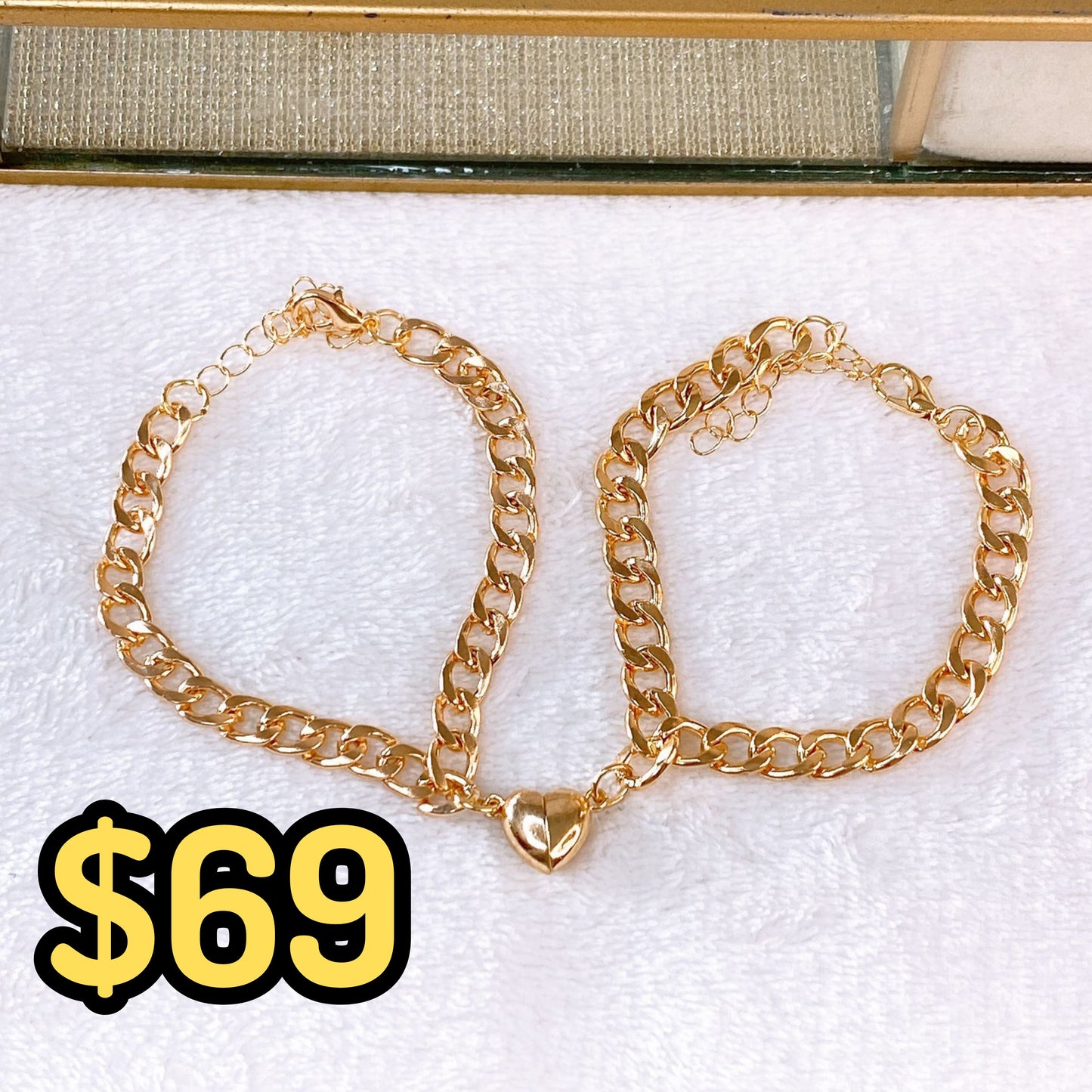 Pulseras de Parejas de Aleación PB794-1