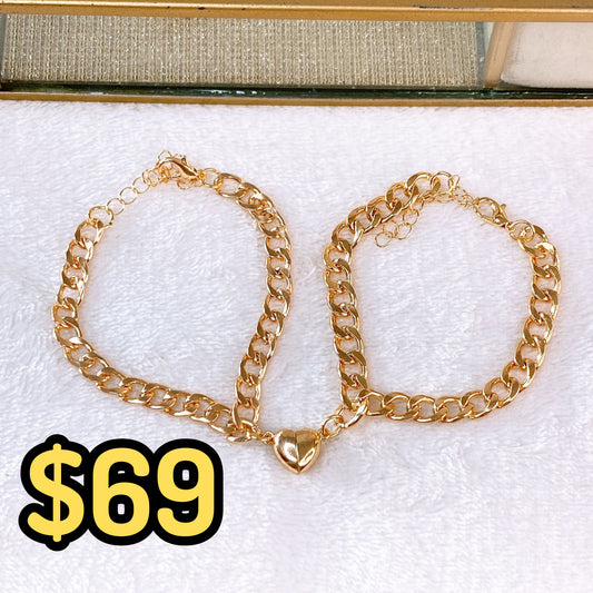 Pulseras de Parejas de Aleación PB794-1