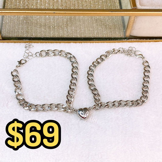 Pulseras de Parejas de Aleación PB794-2