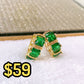 Arete de Chapa de Oro COA2611-2