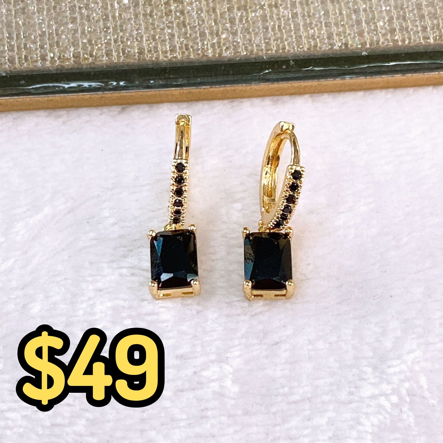 Arete de Chapa de Oro COA2494-2