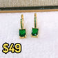 Arete de Chapa de Oro COA2494-3