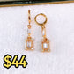 Arete de Chapa de Oro COA2501-2