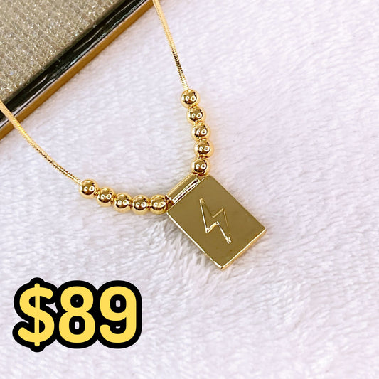 Collar de Chapa de Oro CC2416-1