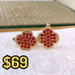 Arete de Chapa de Oro COA2533-4
