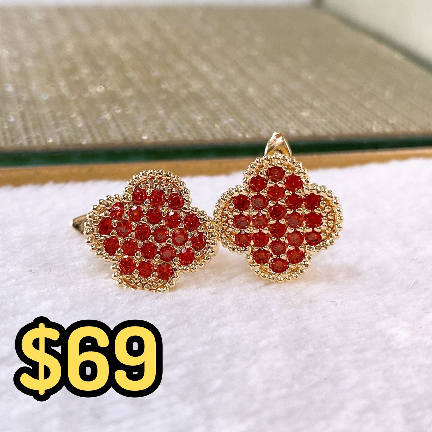 Arete de Chapa de Oro COA2533-4