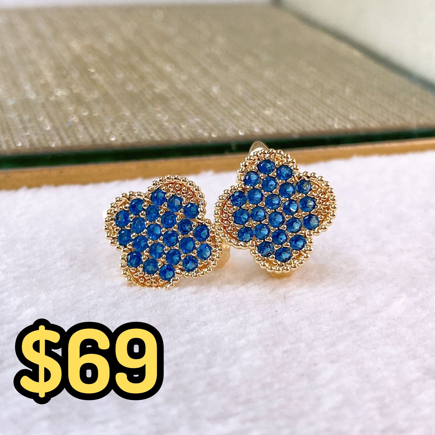 Arete de Chapa de Oro COA2533-6