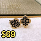 Arete de Chapa de Oro COA2533-2
