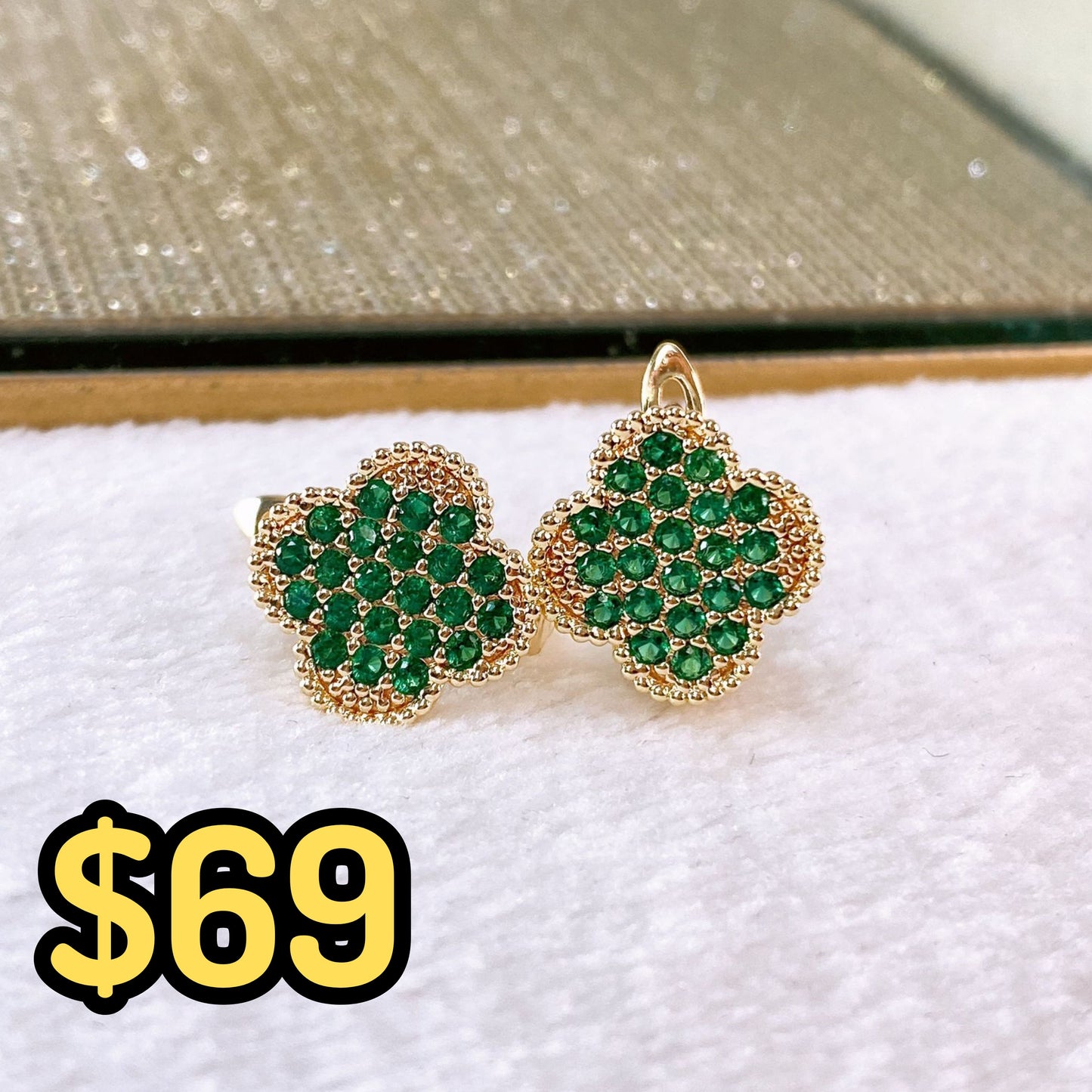 Arete de Chapa de Oro COA2533-5