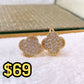 Arete de Chapa de Oro COA2533-1