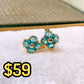 Arete de Chapa de Oro COA2534-3