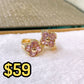 Arete de Chapa de Oro COA2534-2