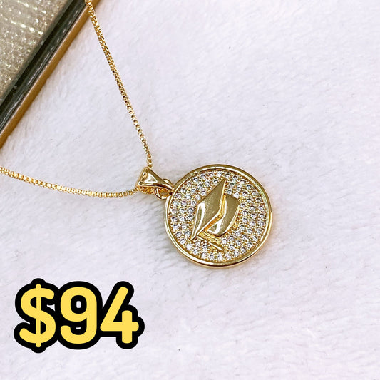 Collar de Chapa de Oro CC2426-1