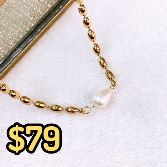 Collar Doble de Acero Inoxidable CAI3062-1