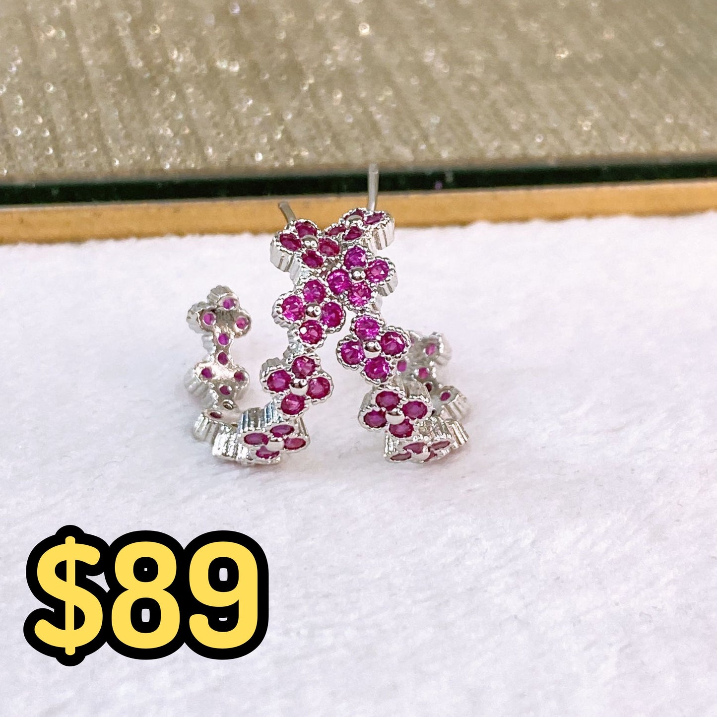 Arete de Chapa de Oro COA2540-2