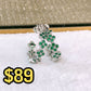 Arete de Chapa de Oro COA2539-2