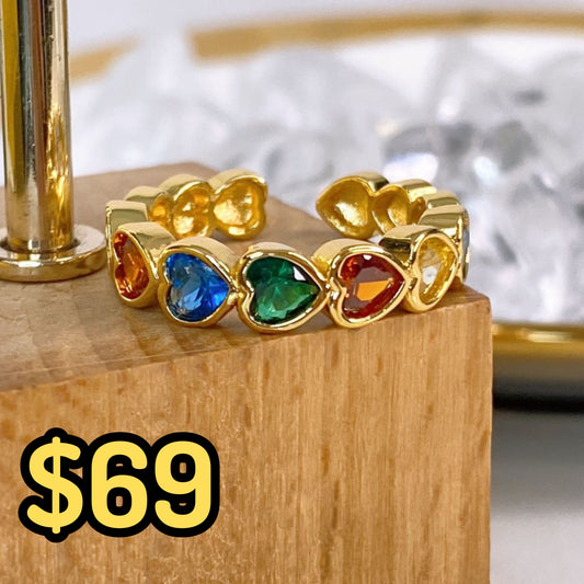 Anillo Chapa de Oro Ajustable ACO1606-1