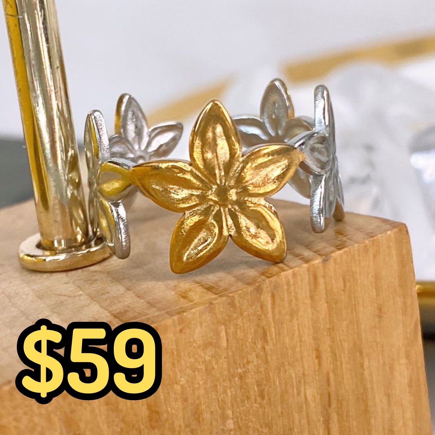 Anillo de Acero Inoxidable Ajustable RAI1211-1