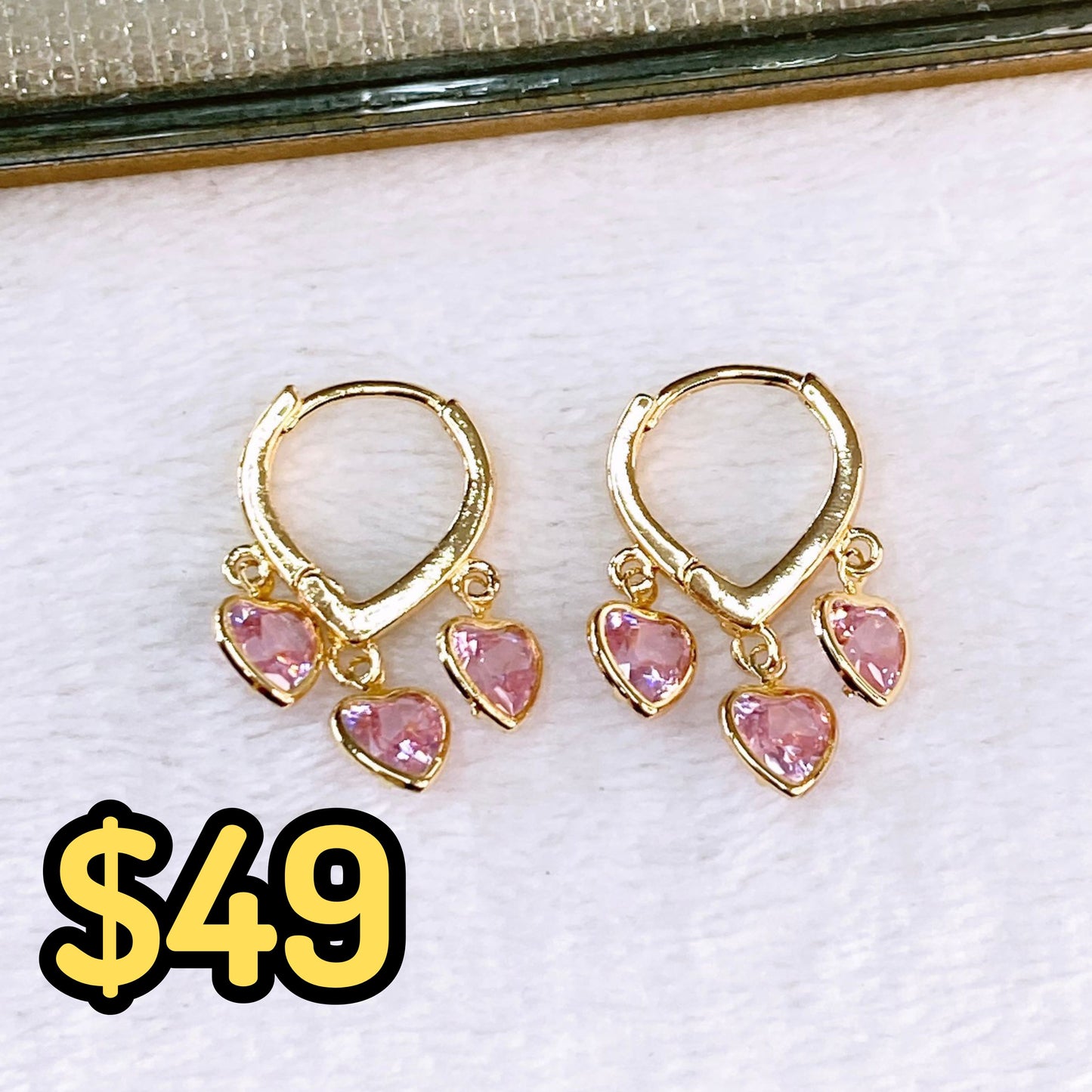 Arete de Chapa de Oro COA2548-3