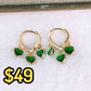 Arete de Chapa de Oro COA2548-6